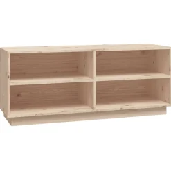 vidaXL Schoenenkast 110x34x45 cm massief grenenhout