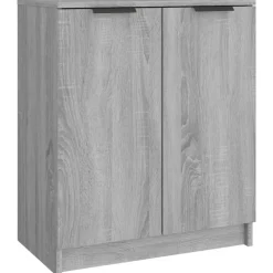 vidaXL Schoenenkast 59x35x70 cm bewerkt hout grijs sonoma eikenkleurig