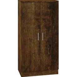 vidaXL Schoenenkast 55x35x108 cm bewerkt hout gerookt eikenkleurig