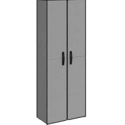 vidaXL Schoenenkast 60x30x166 cm stof grijs