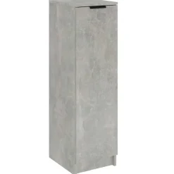 vidaXL Schoenenkast 30x35x100 cm bewerkt hout betongrijs