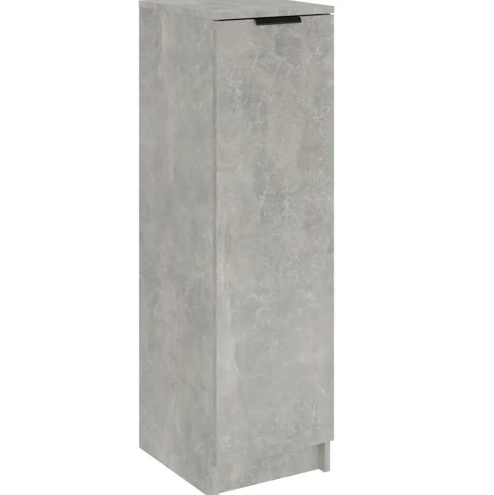 vidaXL Schoenenkast 30x35x100 cm bewerkt hout betongrijs