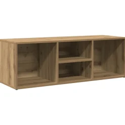 vidaXL Schoenenopbergbank 105x35x35 cm bewerkt hout artisanaal eiken