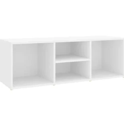 vidaXL Schoenenopbergbank 105x35x35 cm bewerkt hout wit