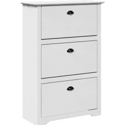 vidaXL Schoenenrek BODO 80x35x118 cm wit