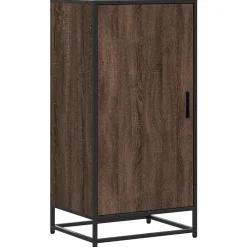 vidaXL Schoenenrek 48x38x97,5 cm bewerkt hout bruin eikenkleurig