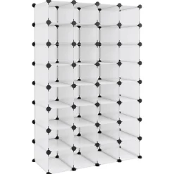 vidaXL Schoenenrek 93x36,5x140 cm polypropeen transparant