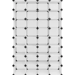 vidaXL Schoenenrek 93x36,5x140 cm polypropeen transparant