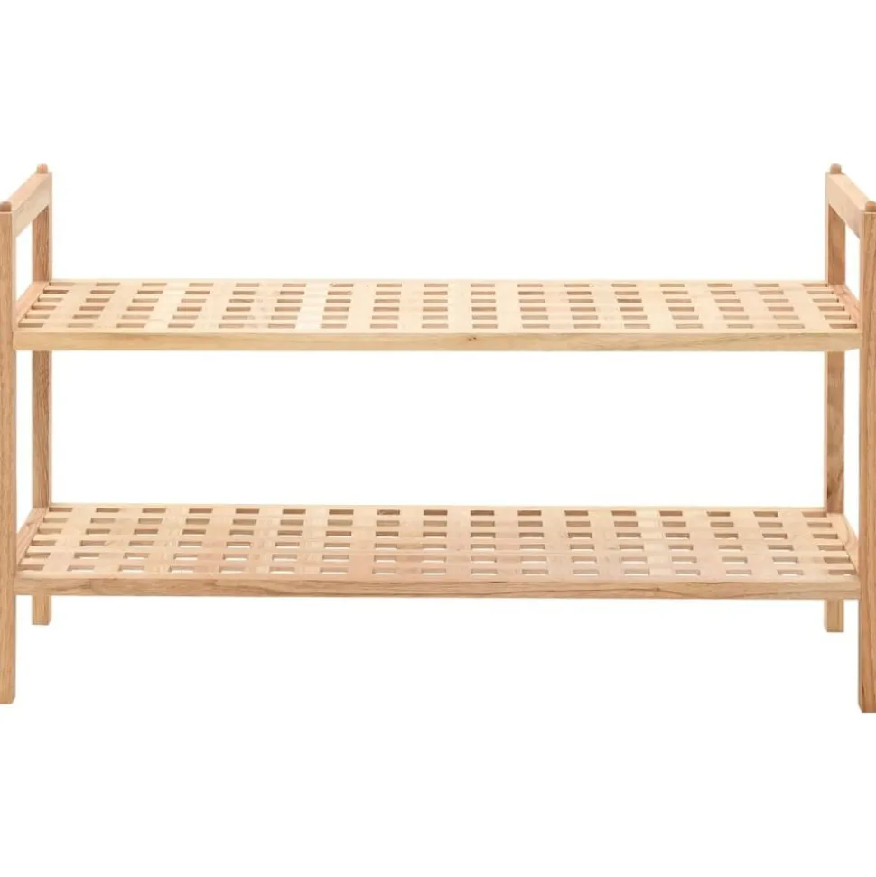 vidaXL Schoenenrek 69x26x40 cm massief walnotenhout