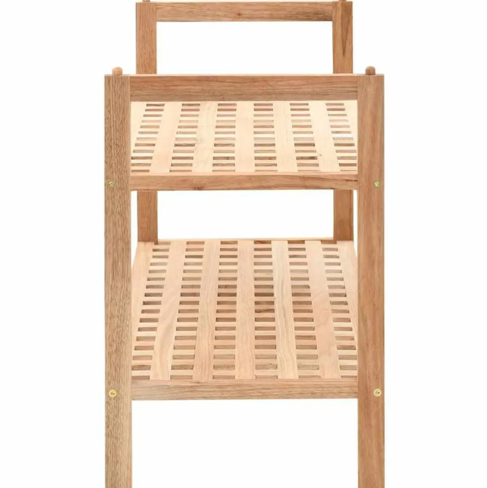 vidaXL Schoenenrek 69x26x40 cm massief walnotenhout