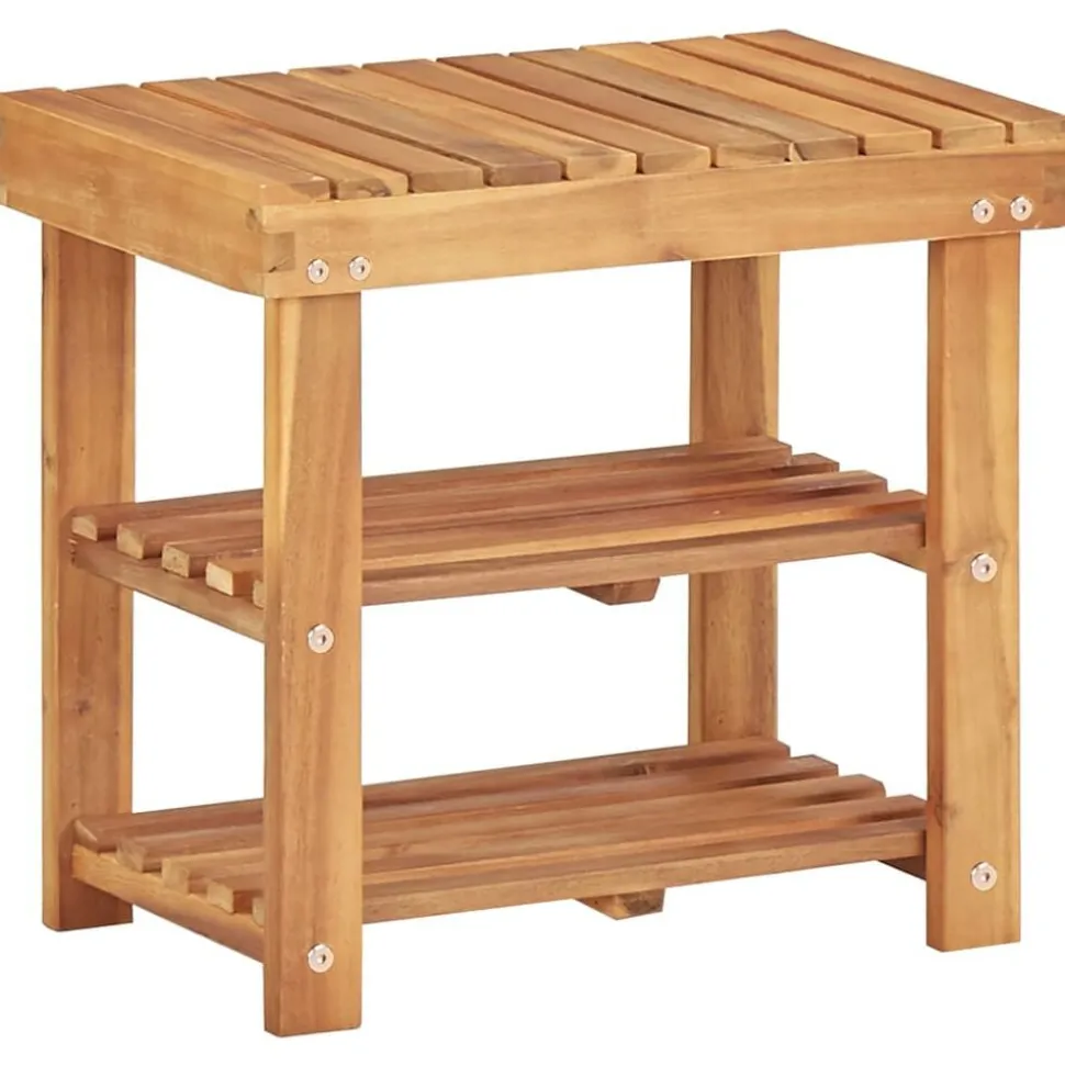 vidaXL Schoenenrek 50x32x45 cm massief acaciahout