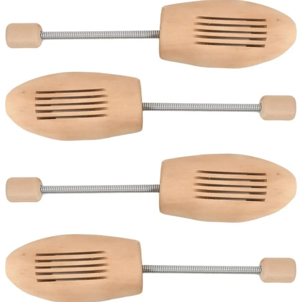 vidaXL Schoenspanners 2 paar maat 35-38 massief lotushout