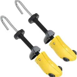 vidaXL Schoenspanners met schoenlepel EU 34-37 kunststof geel
