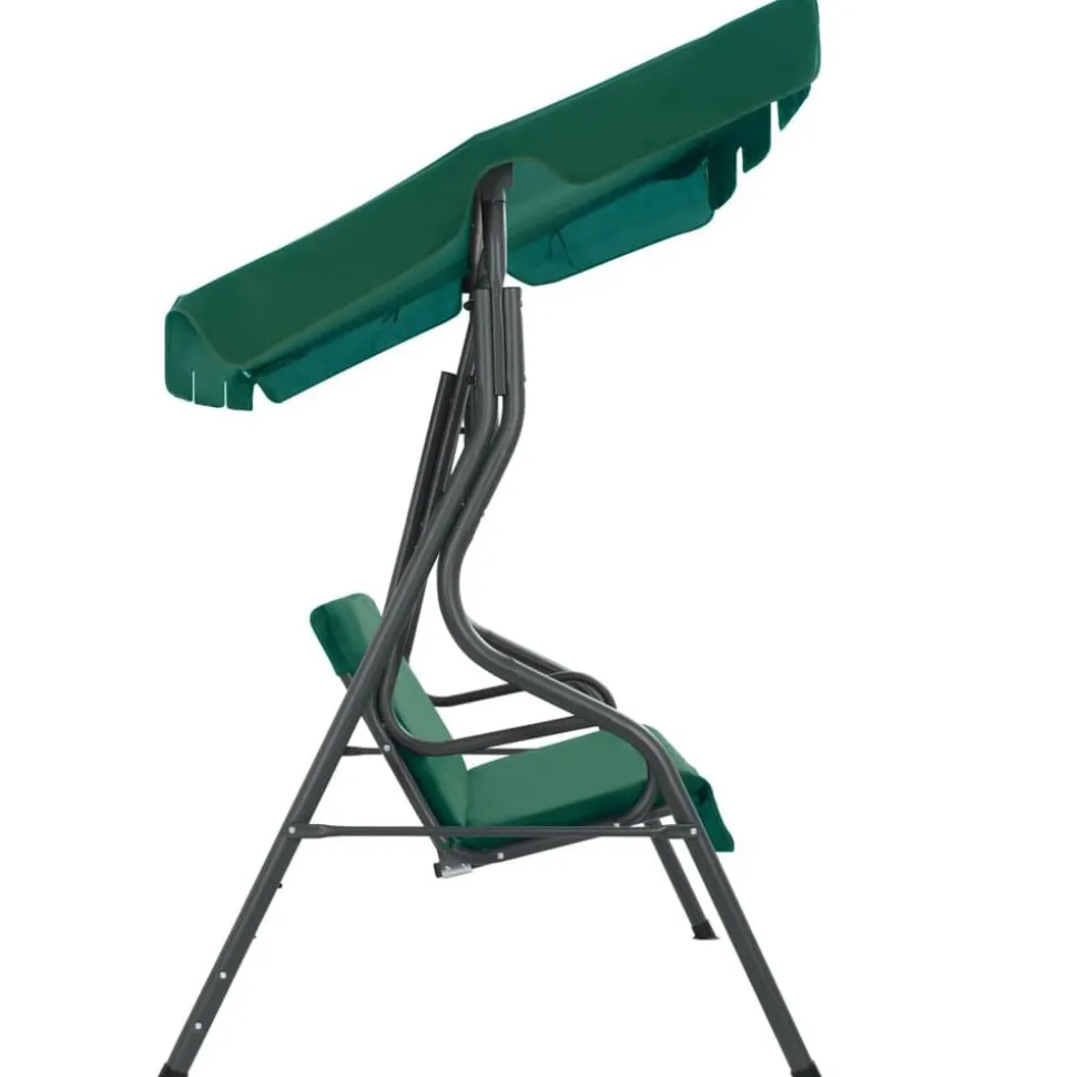 vidaXL Schommelbank 170x110x153 cm stof groen