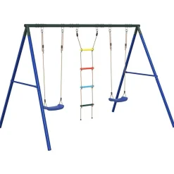 vidaXL Schommelset met schommels en ladder