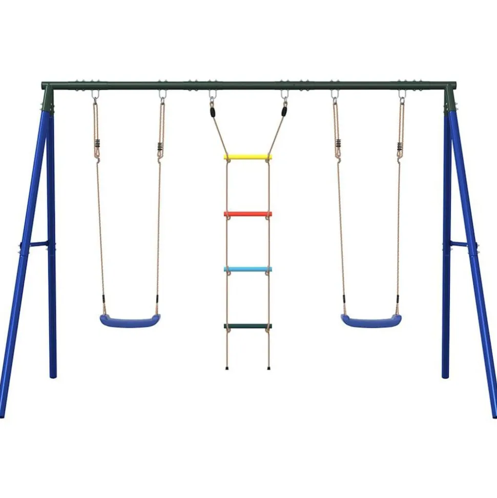 vidaXL Schommelset met schommels en ladder
