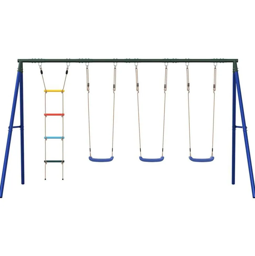 vidaXL Schommelset met schommels en ladder