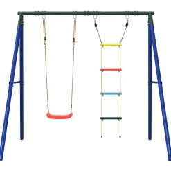 vidaXL Schommelset met schommel en ladder