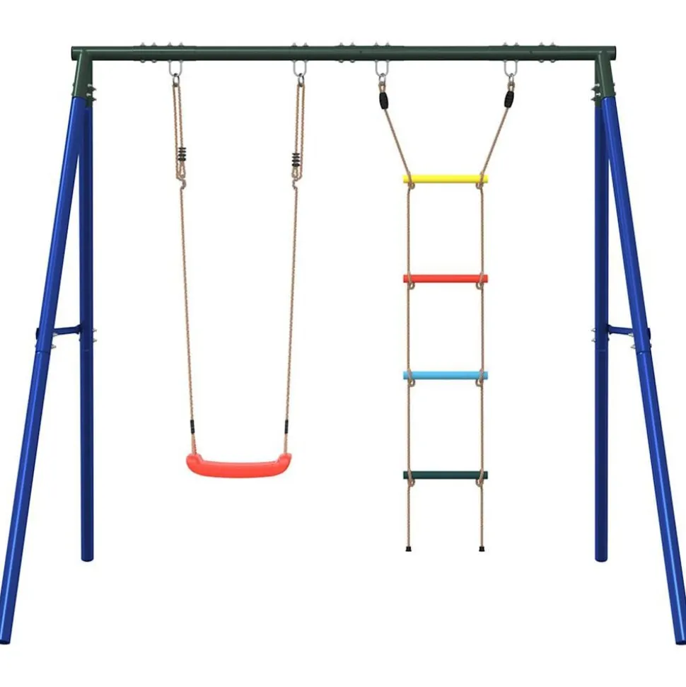 vidaXL Schommelset met schommel en ladder