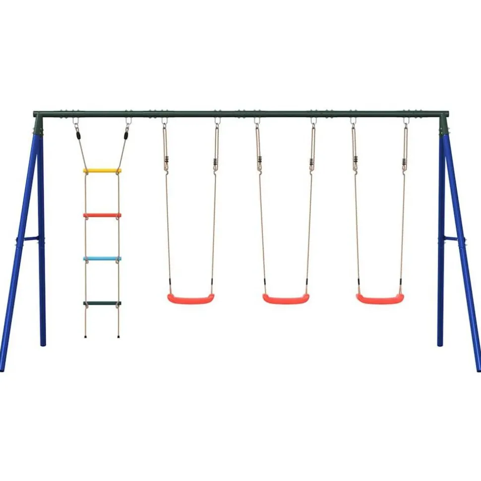 vidaXL Schommelset met schommels en ladder