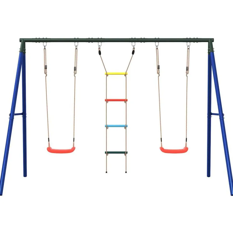 vidaXL Schommelset met schommels en ladder