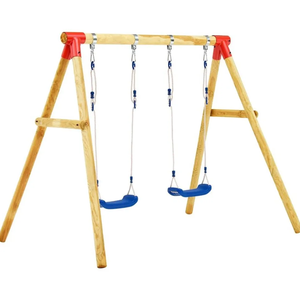 vidaXL Schommelset 230x130x166 cm grenenhout