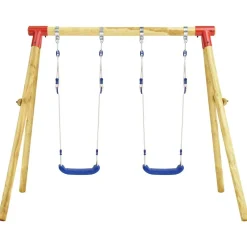 vidaXL Schommelset 230x130x166 cm grenenhout