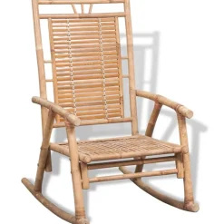 vidaXL Schommelstoel bamboe