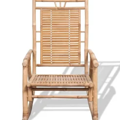 vidaXL Schommelstoel bamboe