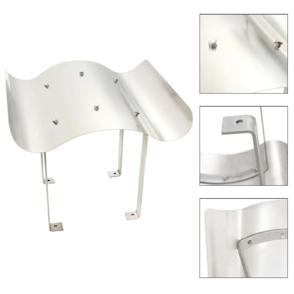 vidaXL Schoorsteenkap roestvrij staal 40 x 40 x 36 cm