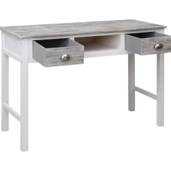 vidaXL Schrijftafel 110x45x76 cm hout grijs