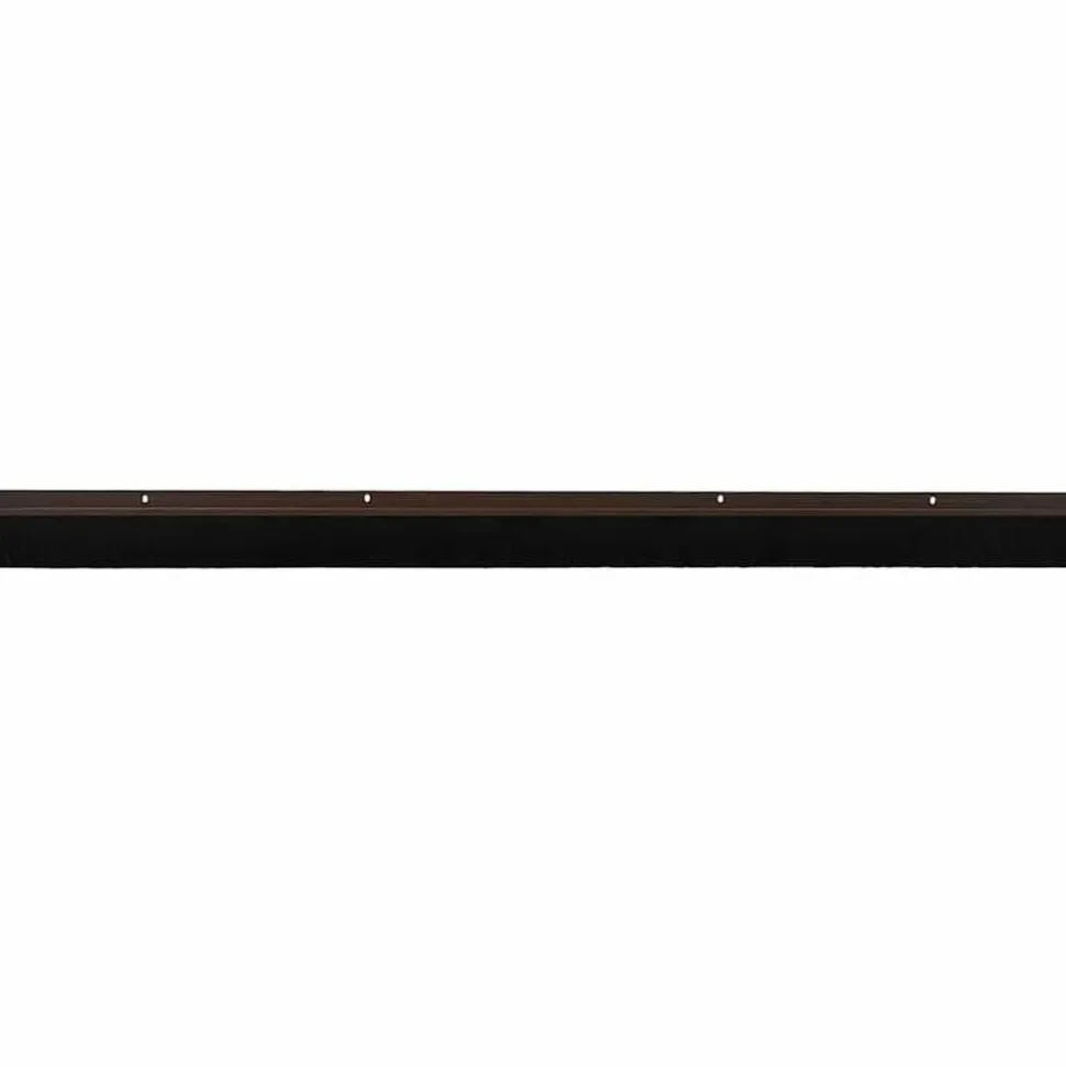 vidaXL Schroefbare Deurborstelafsluitingen 2 pcs Bruin 100 cm