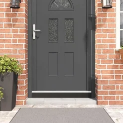 vidaXL Schroefbare Deurborstelafsluitingen 2 pcs Wit 100 cm