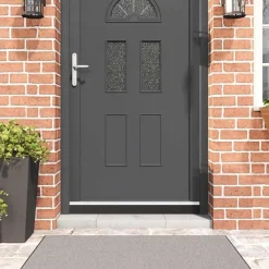 vidaXL Schroefbare Deurborstelafsluitingen 2 pcs Wit 100 cm