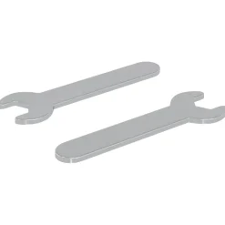 vidaXL Schroefsleutel 2 pcs Zilver 10 mm IJzer