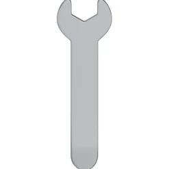 vidaXL Schroefsleutel 2 pcs Zilver 10 mm IJzer