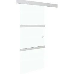 vidaXL Schuifdeur met zachte stops 76x205 cm ESG-glas en aluminium