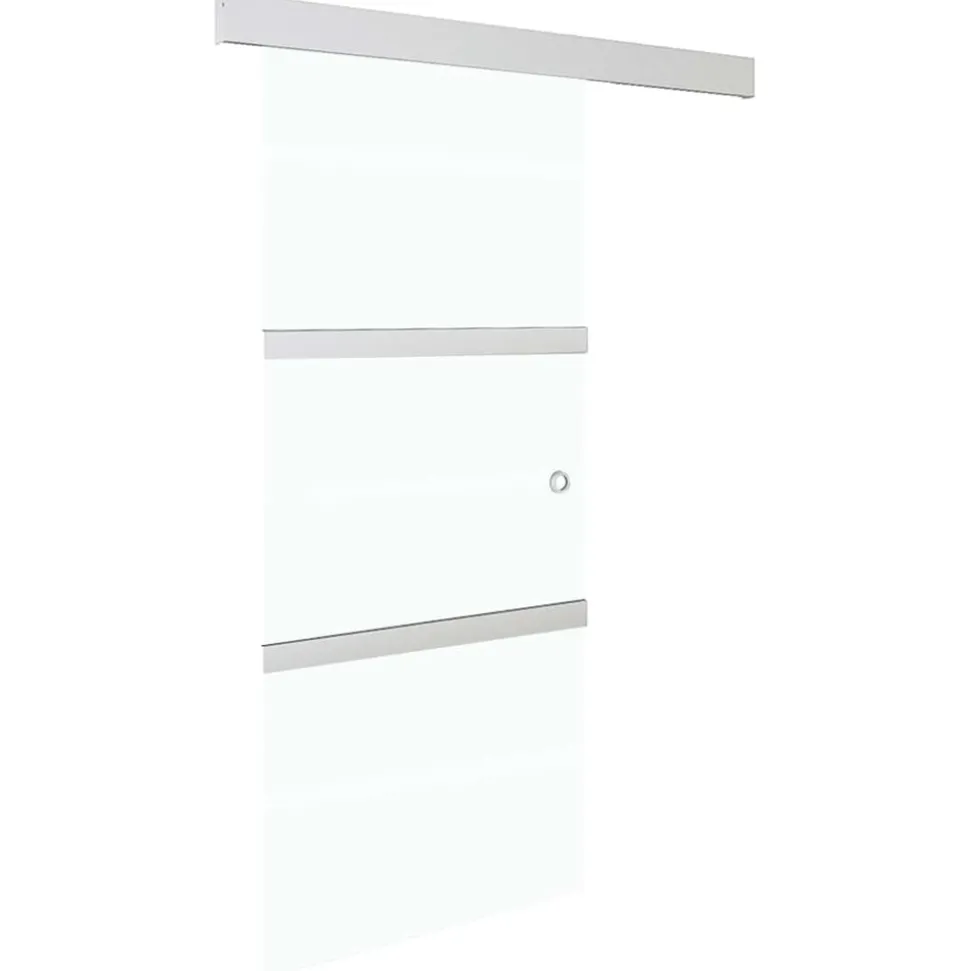 vidaXL Schuifdeur met zachte stops 76x205 cm ESG-glas en aluminium