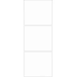 vidaXL Schuifdeur 76x205 cm gehard glas en aluminium wit