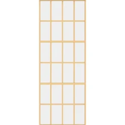 vidaXL Schuifdeur 76x205 cm helder ESG-glas en aluminium goudkleurig