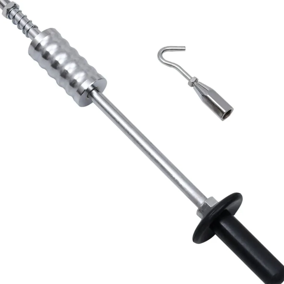 vidaXL Schuifhamer met haak 63 cm koolstofstaal