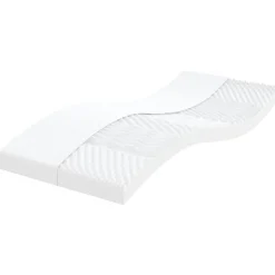 vidaXL Schuimmatras 7 zones hardheid 20 ILD 80x200 cm wit