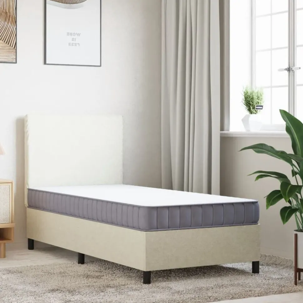 vidaXL Schuimmatras middelzacht 80x200 cm