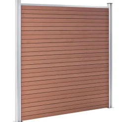 vidaXL Schutting 1045x186 cm HKC bruin