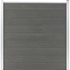 vidaXL Schutting 180x186 cm HKC grijs