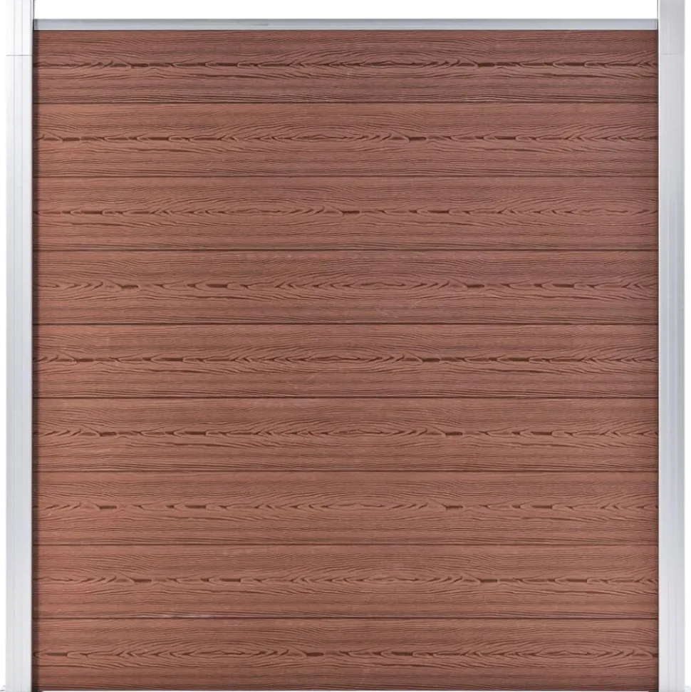 vidaXL Schutting 1737x186 cm HKC bruin
