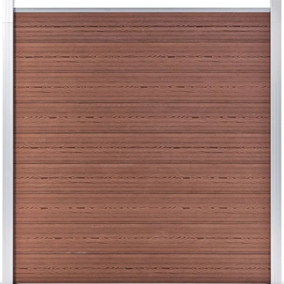 vidaXL Schutting 1564x186 cm HKC bruin