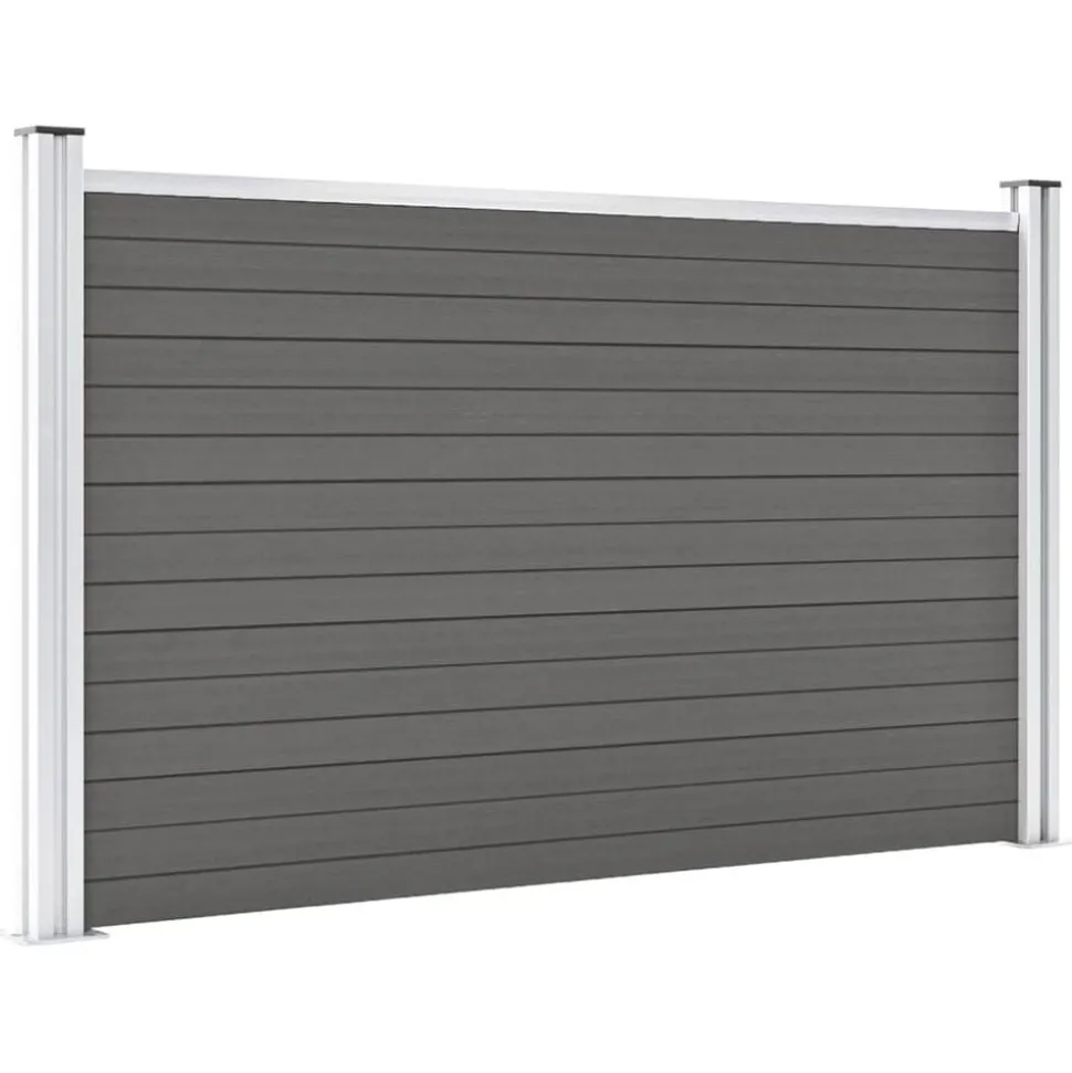 vidaXL Schutting 180x105 cm HKC grijs