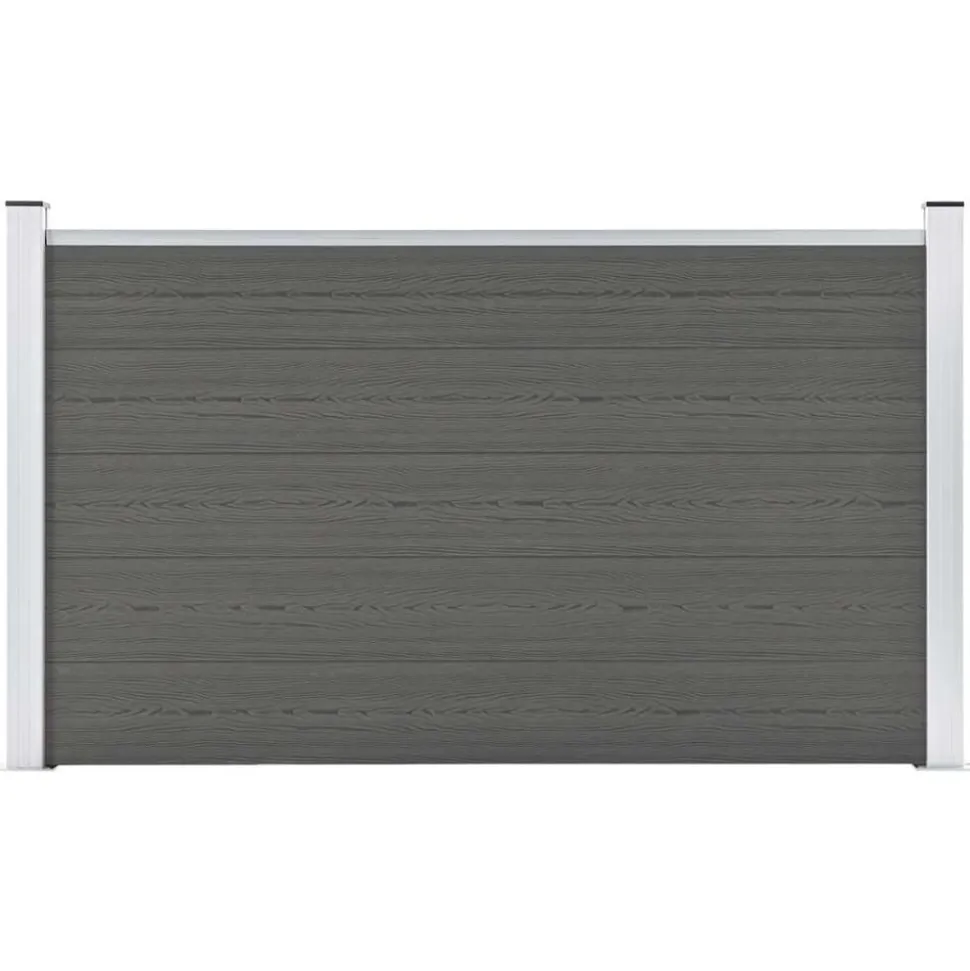 vidaXL Schutting 180x105 cm HKC grijs