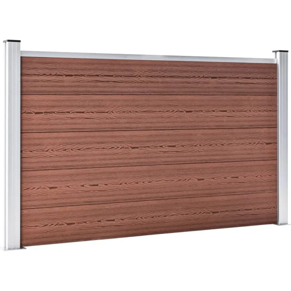 vidaXL Schutting 699x106 cm HKC bruin